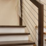 Metallgeländer mit Holz Handlauf