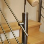 Metallgeländer mit Holz Handlauf