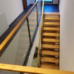 Stahlwangen Treppe in einem neubau in Landshut